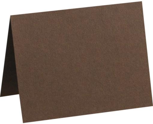 #17 Mini Folded Card (2 9/16 x 3 9/16) Chocolate