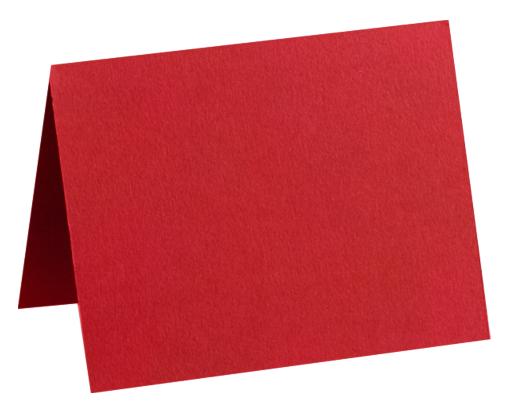 #17 Mini Folded Card (2 9/16 x 3 9/16) Ruby Red