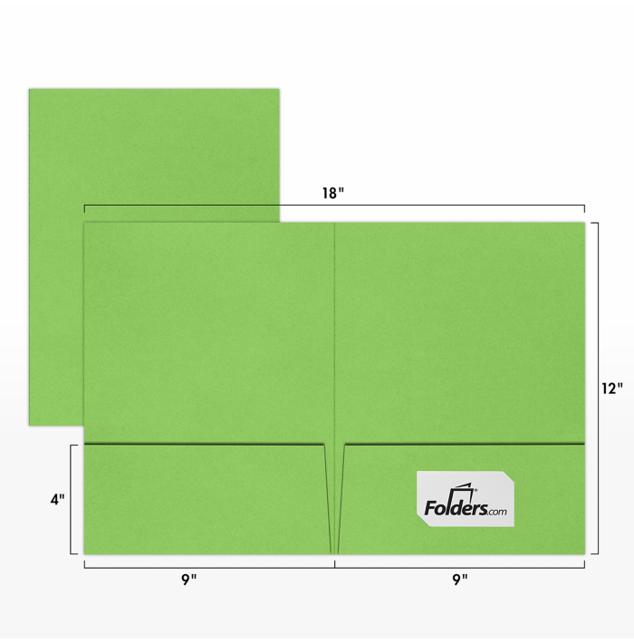 9 x 12 Presentation Folder Limelight