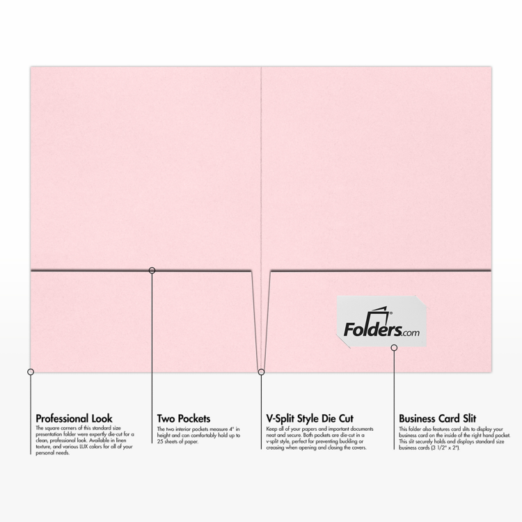9 x 12 Presentation Folder Candy Pink