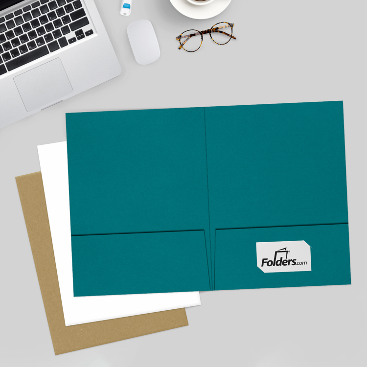 9 x 12 Presentation Folder Teal