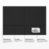 9 x 12 Presentation Folder Midnight Black