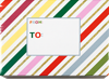 Small Mailing Box (9 1/2 x 6 1/2 x 4) Glitter Stripe