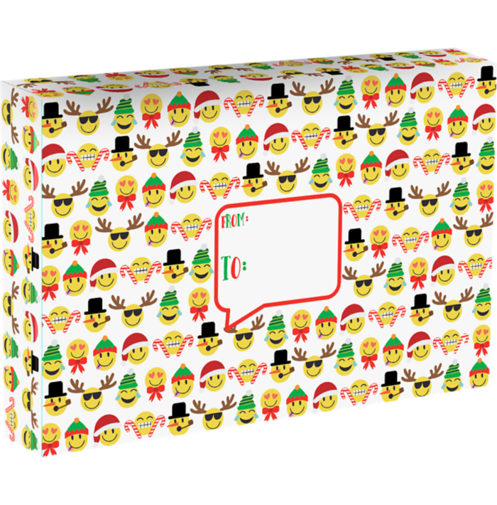 Large Mailing Box (18 x 12 x 3) Emoji Christmas