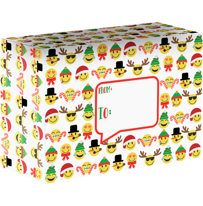 Medium Mailing Box (12 x 9 x 6) Emoji Christmas