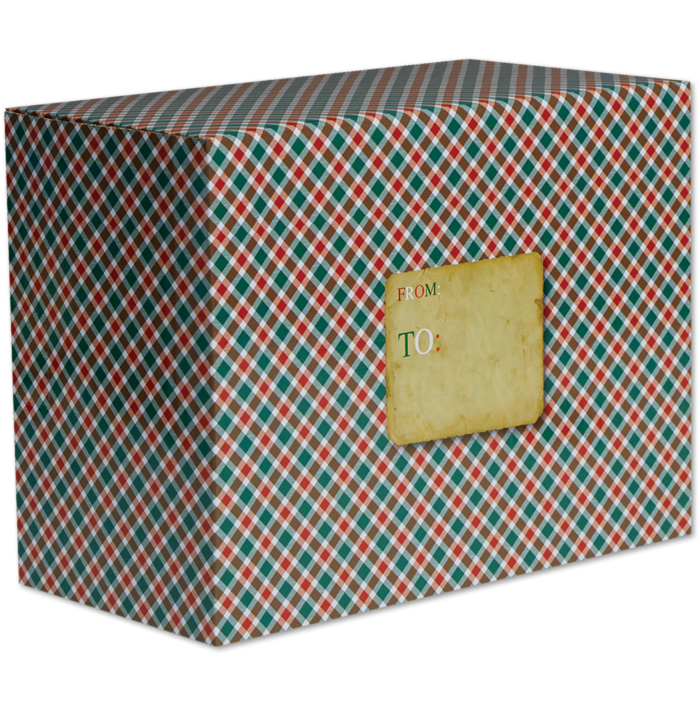 Medium Mailing Box (12 x 9 x 6) Tartan