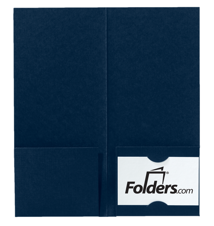 4 x 9 Mini Folder Nautical Blue Linen