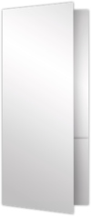4 x 9 Mini Folder White Gloss