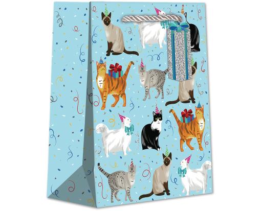 Medium Gift Bag (10 x 8 x 4) Festive Felines