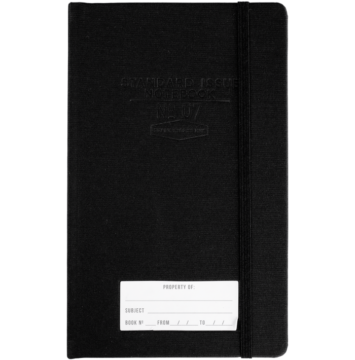 No. 7 Dot Grid Planner Notebook (6 x 8 1/4) Black