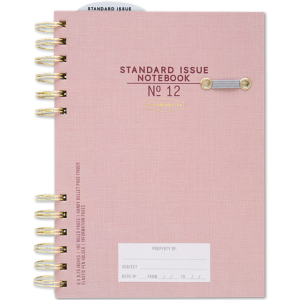No. 12 Planner Notebook (6 x 8 1/4) Dusty Pink - No. 12