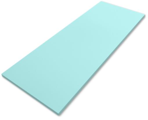 5 1/2 x 8 1/2 Blank Notepad (50 Sheets/Pad) Seafoam