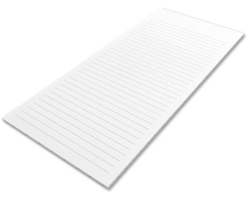 8 1/2 x 11 Ruled Notepad (50 Sheets/Pad) White 100% Recycled - Ruled