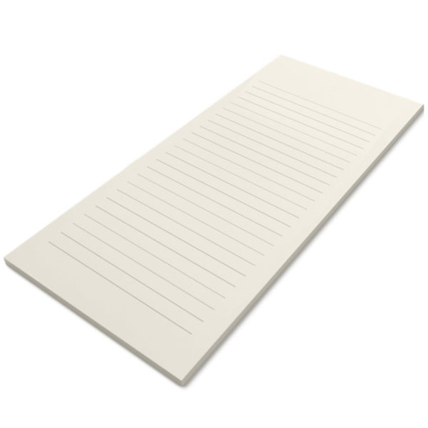 Blank 5 1/2 x 8 1/2 Ruled Notepad (50 Sheets/Pad)-Natural 30% Recycled ...