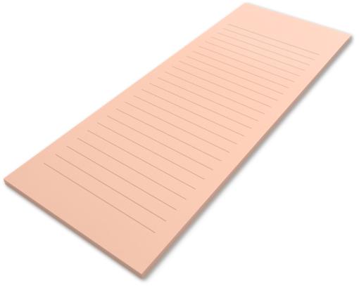 5 1/2 x 8 1/2 Ruled Notepad (50 Sheets/Pad) Blush