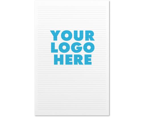 11 x 17 Ruled Notepad (50 Sheets/Pad) (Full Color) White 60lb.