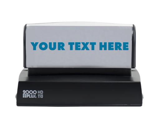 2000 Plus HD Pre-Inked Large Message/Form Stamp (1 3/4 X 3 3/4) Black