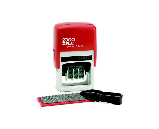 DIY Stamp Dater Kit S-260 3-line DIY Stamp Dater Kit - Red