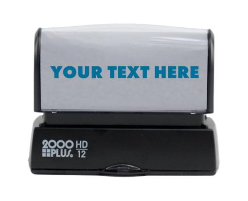 2000 Plus HD Pre-Inked Small Message Stamp (5/16 x 2 1/2) Black
