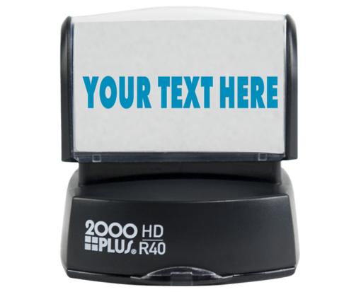 2000 Plus HD Pre-Inked Medium Message Stamp (7/8 x 2 5/16) Black