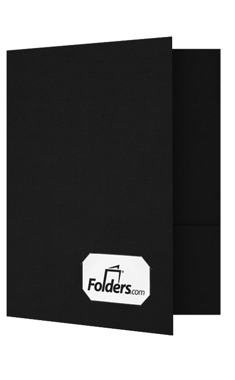Blank 9 x 12 Presentation Folder w/Front Cover Lower Right Card Slits