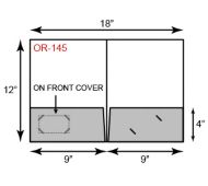 9 X 12 Presentation Folder - Front Cover Card Slit