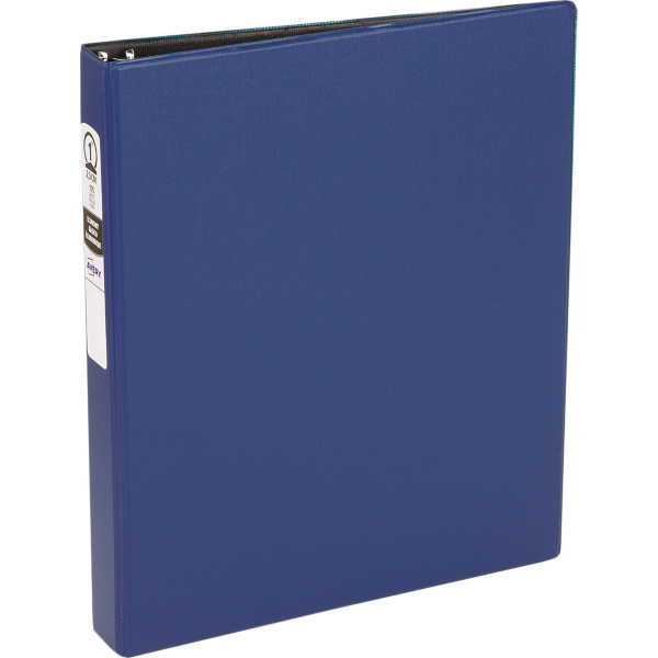 1" Economy Non-View Poly Binder w/Round Rings Blue