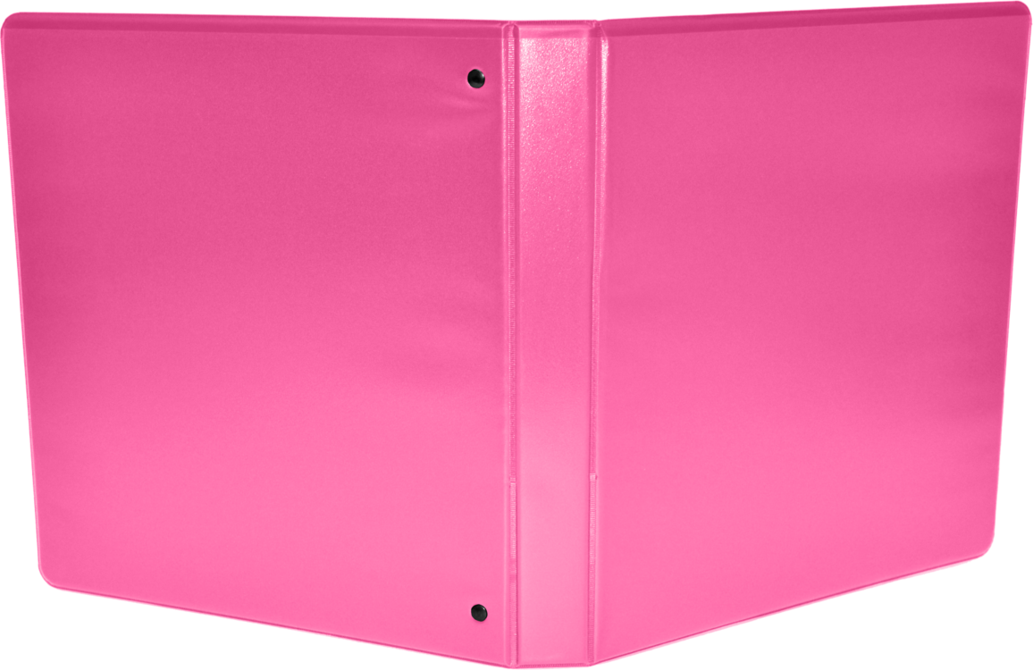 1" Earth Friendly View Binder Hot Pink