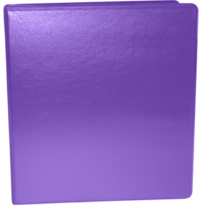 1" Earth Friendly View Binder Purple
