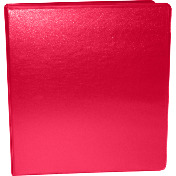 1" Earth Friendly View Binder Red