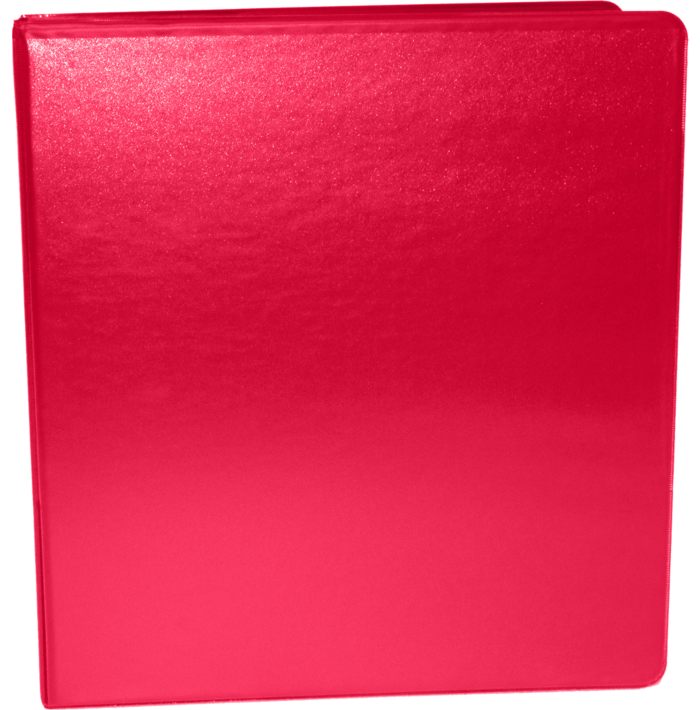 1 1/2" Earth Friendly View Binder Red