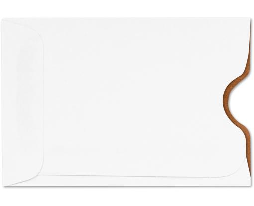 Credit Card Sleeve (2 1/4 x 3 1/2) White w/Copper Inside