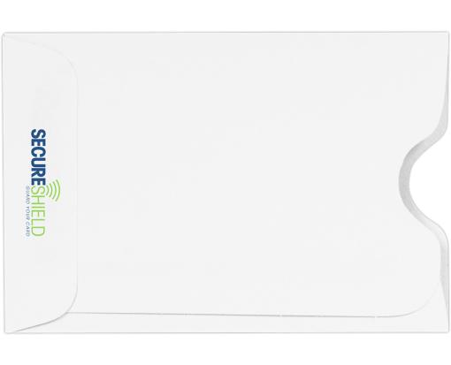 RFID Blocking Credit Card Sleeve (2 3/8 x 3 1/2) 32lb. White  - SecureShield