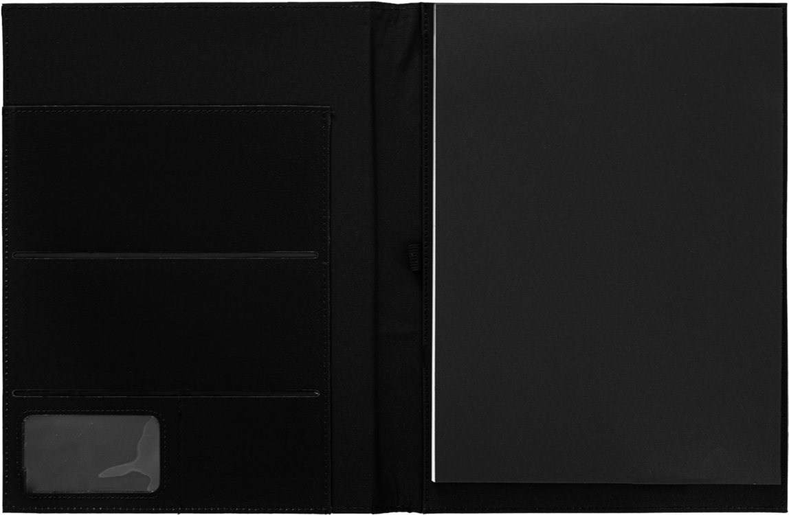 8 1/2 X 11 Standard Portfolio Black - Standard Portfolio