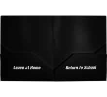 9 1/2 x 11 3/4 Poly Folder - Leave at Home, Return to School