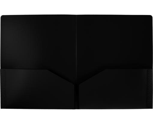 9 1/2 x 11 3/4 Poly Folder Black