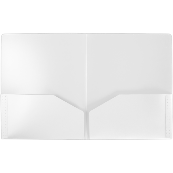 9 1/2 x 11 3/4 Poly Folder White