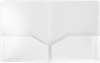 9 1/2 x 11 3/4 Poly Folder White