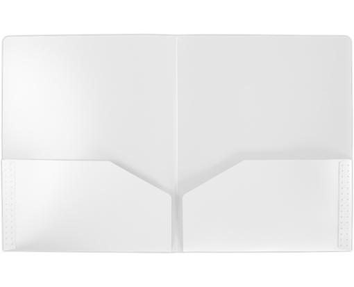 9 1/2 x 11 3/4 Poly Folder White