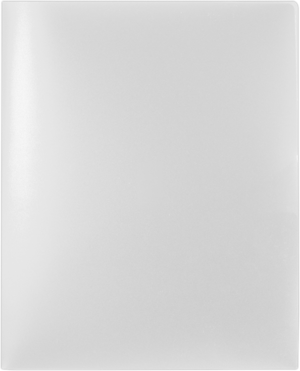 9 1/2 x 11 3/4 Poly Folder White
