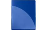 9 1/2 x 11 3/4 Poly Folder w/Clear Front Pocket Par Blue