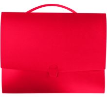 Plastic Folio Tote w/Handle & 1 Capacity