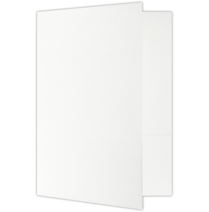 9 x 12 Presentation Folder White Linen