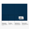 9 x 12 Presentation Folder Nautical Blue Linen