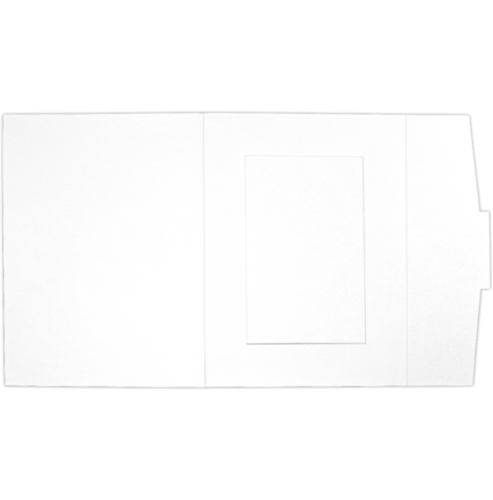 Blank Fold-Over Easel 4x6 Photo Holder Frame-White Linen | Folders.com