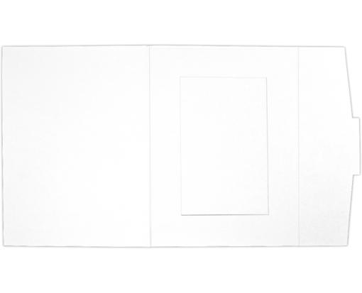 Fold-Over Easel 4x6 Photo Holder Frame White Linen