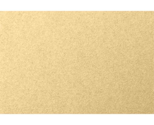 Photo Greeting Flat Card (4 1/8 x 8) Blonde Metallic