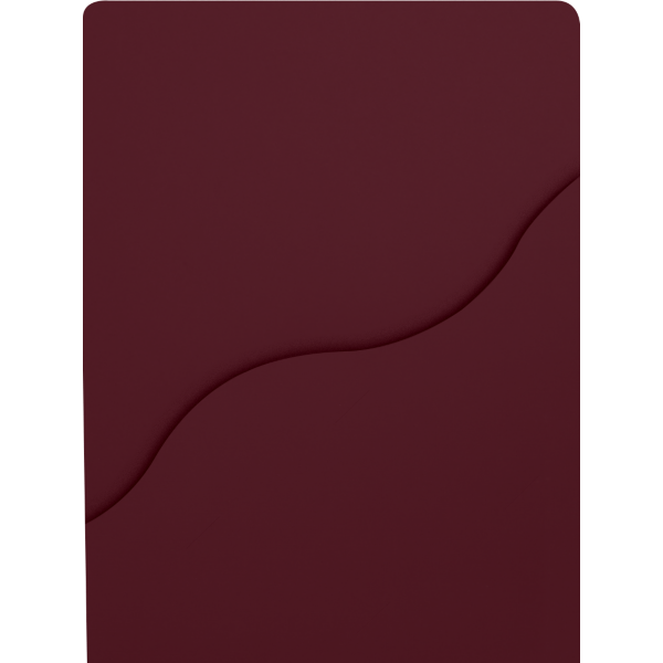 9 x 12 Pocket Page w/Wavy Pocket Burgundy Linen