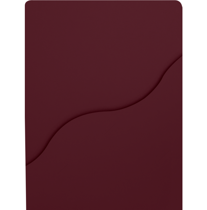 9 x 12 Pocket Page w/Wavy Pocket Burgundy Linen