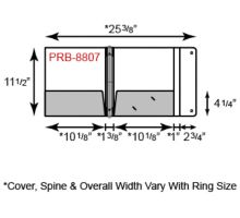 Paper 3 Ring Binder w/2 Pocket & Portfolio Flap